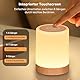 Bonsery 2025 Verbesserte Nachttischlampe 2er Set Touch Dimmbar, USB Aufladbar Nachtlicht Dimmbar Kabellos mit 4 Helligkeitsstufen Warmes, Farbwechsel Tragbar Nachtlampe ohne Kabel Geschenke für Kinder