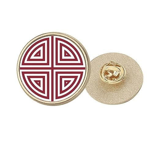 Broche chinoise traditionnelle à symboles ronds, idée cadeau culturel idéal