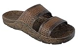 Pali Hawaii Men's Mandals Slide Sandal-Brown-Size 9