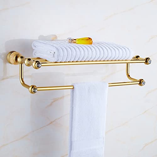 Porte-serviettes de bain en jade et cuivre pour créer une ambiance spa à la maison