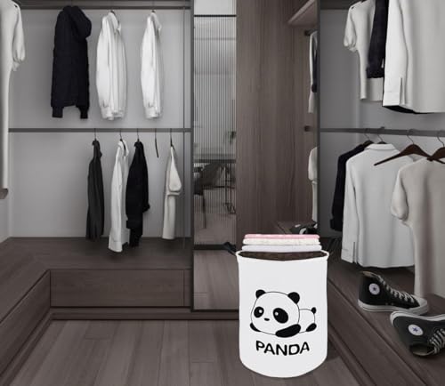 Image of 19.8 inch Round Kids Laundry Basket Gift Basket Storage Laundry Hamper Laundry Basket Baby Toys Nursery Bin with Handles,Storage Basket for Kids Room Bedroom Decor
