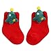 RNTOP Toddler Anti Slip Socks Baby Girls Boys Christmas Ankle Socks Infant Soft Floor Socks Newborn Cozy Fashion (Green, M)