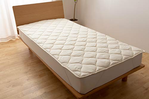 Amazon｜シングル ベッドパッド ウォッシャブル フランスウール100