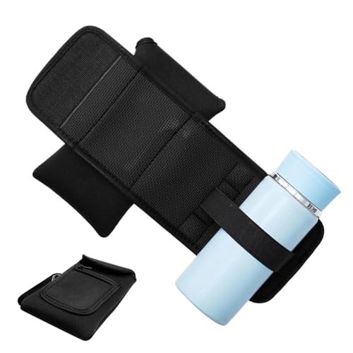 Funda magnética para botella | Portabotellas de agua estable | Bolsa para botella de agua | Soporte magnético para botella de agua con soporte para teléfono | Práctico soporte magnético para botellas