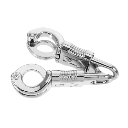 DIYEAH 2 Piezas Hebillas Metálicas para Correa de Perro Ganchos Resistentes de Zinc para Arneses y Equipaje Seguros y Fáciles de Usar para Paseos Diarios de Mascotas