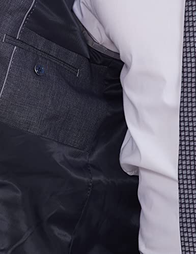 Image of Raymond Rayon Blend Men's Full Sleeve Contemporary FIT Medium Grey Formal Suit