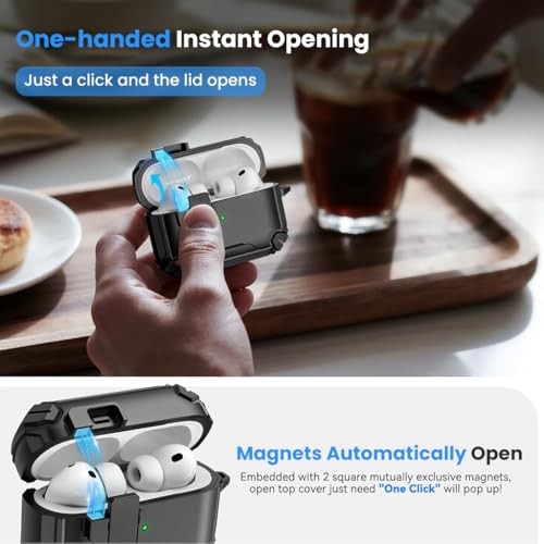 Image of ZORBES 2 in 1 Magnetic TPU Cover Case Earbud Charging Case for Airpods Pro 3