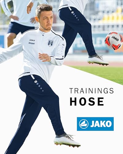 Dunkelblaue JAKO Active I Sporthose lang für Männer - Detailansicht von JAKO Active I Trainingshose Herren Deal – Deal...