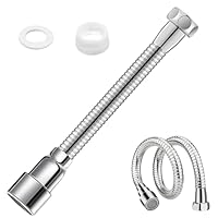 Wasserhahn Verlängerung,360 Grad Schwenkbarer Spritzkopf, 2 Modi Wasserhahn Verlängerung Küche 20CM, Geeignet für Badezimmer und Küchenhahnverlängerungen