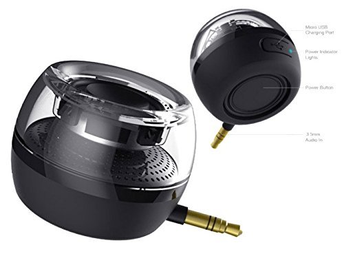 World Smallest Portable Mini Speaker for Cellphone or Tablet, Crystal Clear, Plug and Play (TR-S10)