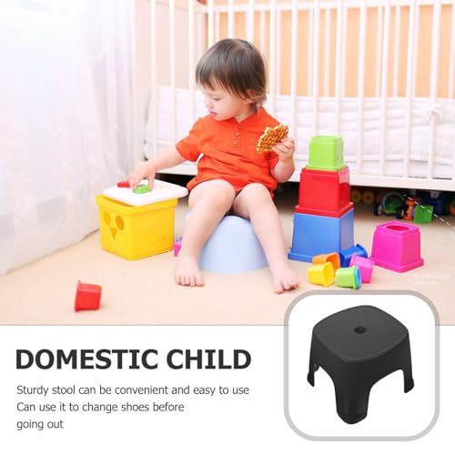 Cabilock Low Stool Step Stool Foot Stool Plastic Footstool Bathroom Footstool Bathroom Stool Step for Toddlers Toddler Steps for Bathroom PVC Child Shoe Changing Stool Household