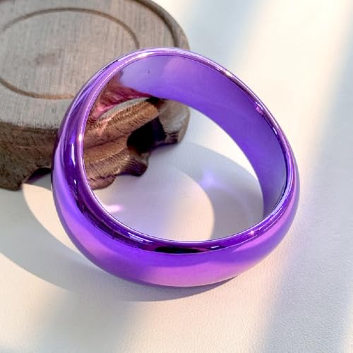 Chunky Colorful Geometric Cuff Bangle Candy Color Irregular Wide Cuff Bracelet Bangle Bracelet Vintage Statement Party Jewelry for Women3