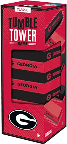 MasterPieces Game Day - NCAA Georgia Bulldogs - Officially Licensed Tumble Tower, Real Wood Blocks
