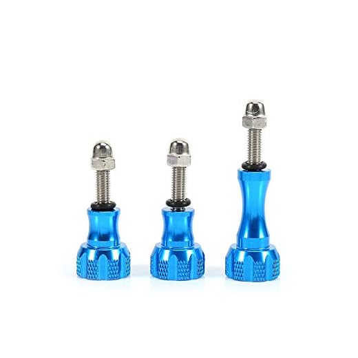 VBESTLIFE Tornillo de Tuerca, 3 x Juego de perillas de Pulgar de Aluminio Inoxidable para HD 4 3 3+ 2, Portátil Larga Vida
