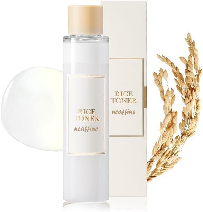 PARSHITA Rice Toner, Milky for Glowing Skin, Rice Water, Toner Korean, Glow Essence with Niacinamide, Hydrating for Dry, Dull, Combination Skin, Vegan, Fragrance Free, Glass Skin