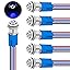 6pcs 12mm LED Switch Blue
