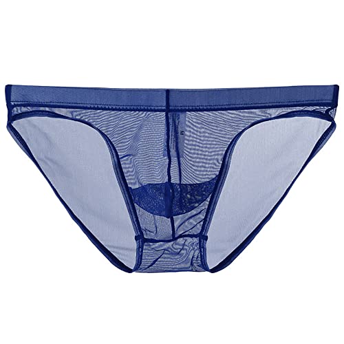 COMLIFE Mens Transparent Mesh Triangle Briefs Underwear See Through Bulge Pouch Underpants Brief3
