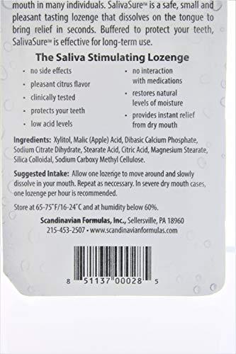 Scandinavian Formulas, Salivasure Flip Top Box 90 Lozenge