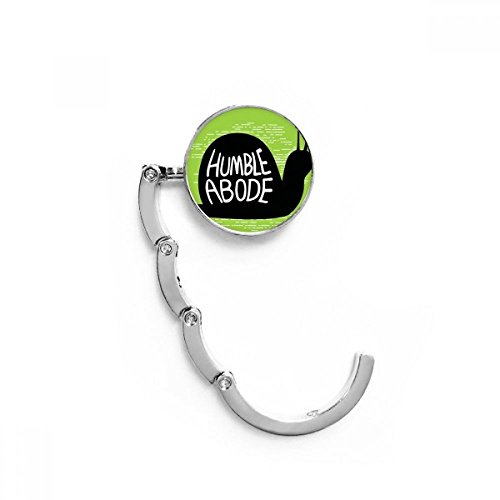 Accroche-sac pliable escargot noir compact 4,4 cm