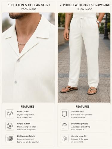 Image of TAGDO Men's Cotton Night Suit Pajama Sets | Night Pants for Man | Co-ord Set for Men |Modern Loungewear (2058)