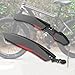 Colaxi Bike Front Rear Fenders Bike Mudguards Widen Easy Installation Bicycle Mudflaps Bicycle Mud Guards for Outdoor Mountain Bikes, Black red