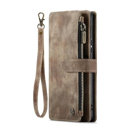 Étui portefeuille en cuir pour Samsung Note 10 marron housse téléphone