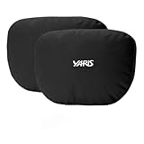 ヤリス YARIS 車 首 クッション 車ヘッドレスト首枕 首を守ります取り付けは簡単です生地が快適です豊富なカラーバリエーションバイオフリースの詰め物車用品 (ヘッドレスト 2 個) (ブラック, ヤリス YARIS)