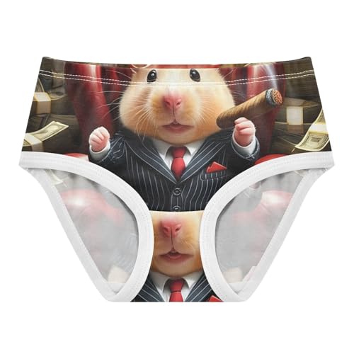 Cute Hamster Funny Animal Toddler Underwear Custom 2t Cotton Little Girl Panties Animals Kids Briefs Undies