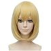 Flovex Short Straight Anime Bob Cosplay Wigs Natural Sexy Costume Party Daily Hair with Bangs (Light Blonde)