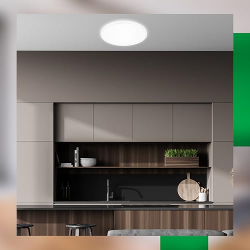 Briloner Pulap A Plafoniera A Led, Bianco, Ø 33 Cm, Plastica - 3