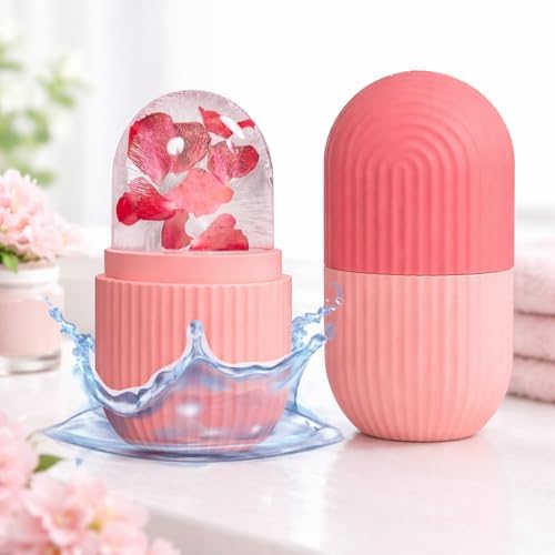 Massageador Facial Gelo Premium Reutilizável Crioterapia Rosto Ol...