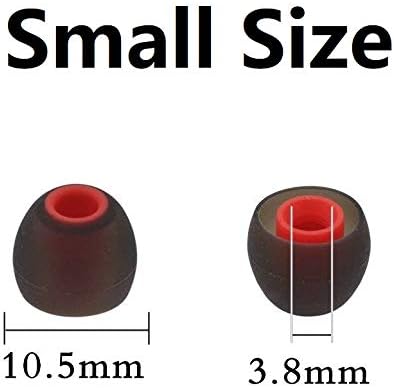 BLLQ 12PCS Replacement Ear Tips Earbuds Eartips Eargels Earpads Silicone Buds for Senso, TOZO, Sony & Other Inner Hole 3.8mm in-Ear Headphones [S]