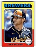 2024 Topps Heritage High Number #539 Jake Bauers Milwaukee Brewers MLB Baseball Base Trading Card