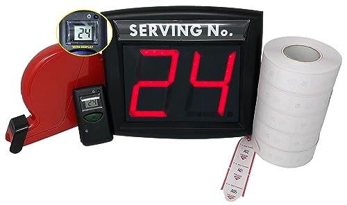 Système de queuing avec écran LED distributeur ticket et télécommande TURNIX