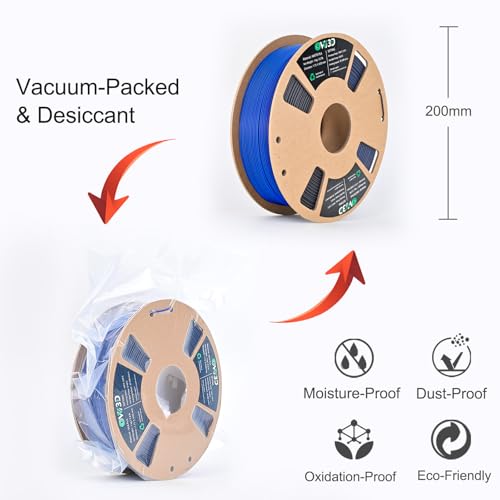 Image of OVV3D Dual Color PLA Filament 1.75mm, Black Blue Matte PLA 3D Printer Filament, Multi Color Change 3D Printing Filament for Most FDM 3D Printer, 1kg Spool