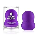 Mani Maker Universal Nail Polish Grip for Precision Painting Perfect for DIY Manicures, Nail Artists, and Professionals - Easy to Use, Suitable for Righties and Lefties - 4 Fun Colors (violet)