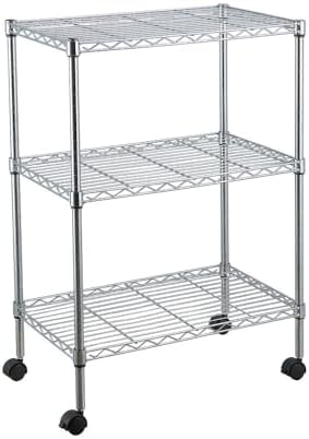 Estante Aço Cromado 3 Prateleiras 60 x 35 x 76cm