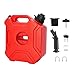 5l Fuel Storage Tank, Fuel Transfer Pump With Bleed Valve And Fuel Guide Pipe, Portable Gas Jug For Cars, Motorcycles, And Outboard Motors
