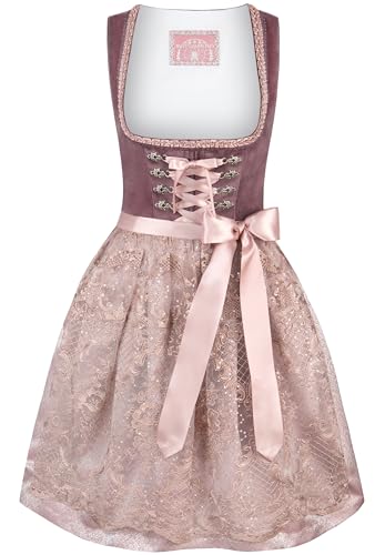 Robe Dirndl Loredana aubergine 32 pour la fête de la bière