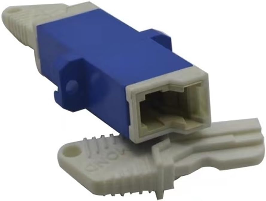 E2000 Fiber Optic Flange Adapter 10pcs Simplex Fiber Coupler Fiber Optic Connector Blue