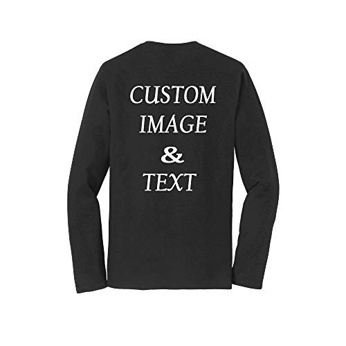 Custom Made Long Sleeves Fan Tee Shirt, Upload Photo, Logo, Type Text, Design Your Own2