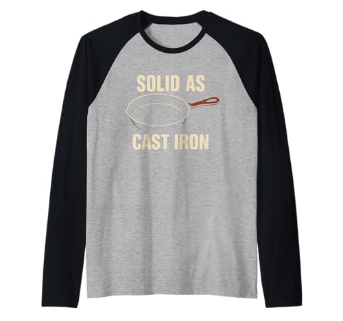Sartén de Hierro Fundido Pride Campfire Chef Heritage Cook Camiseta Manga Raglan