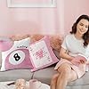 YeiHe Funky Coquette Pink Bow 8 Ball Ace Poker Pillow Covers 18x18, Coquette Room Decor, Trendy Preppy Inspirational Pillow Covers, Girly Bedroom Decor, Preppy Room Decor, Pink Room Decor, Set of 2 #4