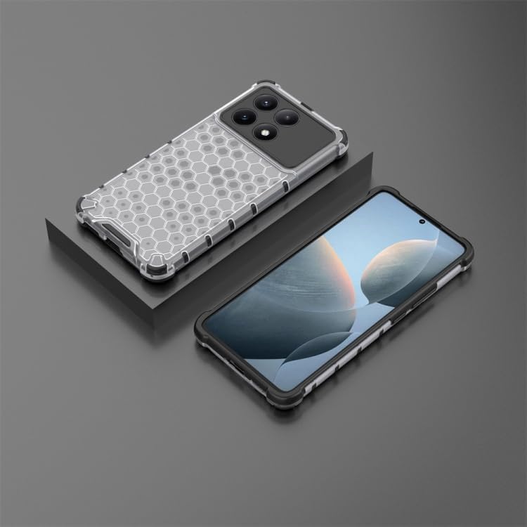 Image of Prime Retail Hard PC Back Case Cover for Poco X6 Pro 5G Anti Slip Ultra Thin Shockproof Reinforced Corners (Polycarbonate|Transparent)