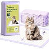 Lot de 20 tampons de rechange pour litière Tidy Cats Breeze - Super absorbants à 6 couches pour contrôle des odeurs - Parfumés à la lavande - 42,9 x 29 cm