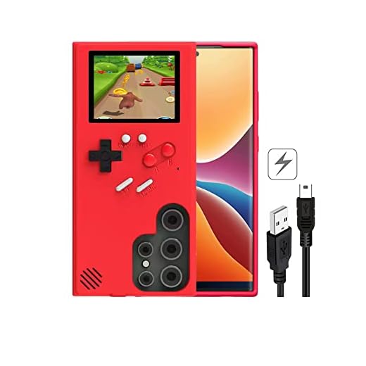 Capa de telefone Gameboy para Samsung Galaxy S24 Plus com 36 jogos integrados, capa de telefone retrô para jogos para Galaxy S24 Plus, capa de jogo divertida para homem e mulher para Samsung S24 Plus