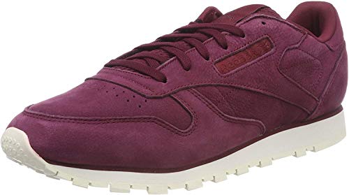Image of Reebok Women's Classic Leathers Gymnastics Shoes, Red Enh Rustic Wine Chalk Enh Rustic Wine Chalk, 6