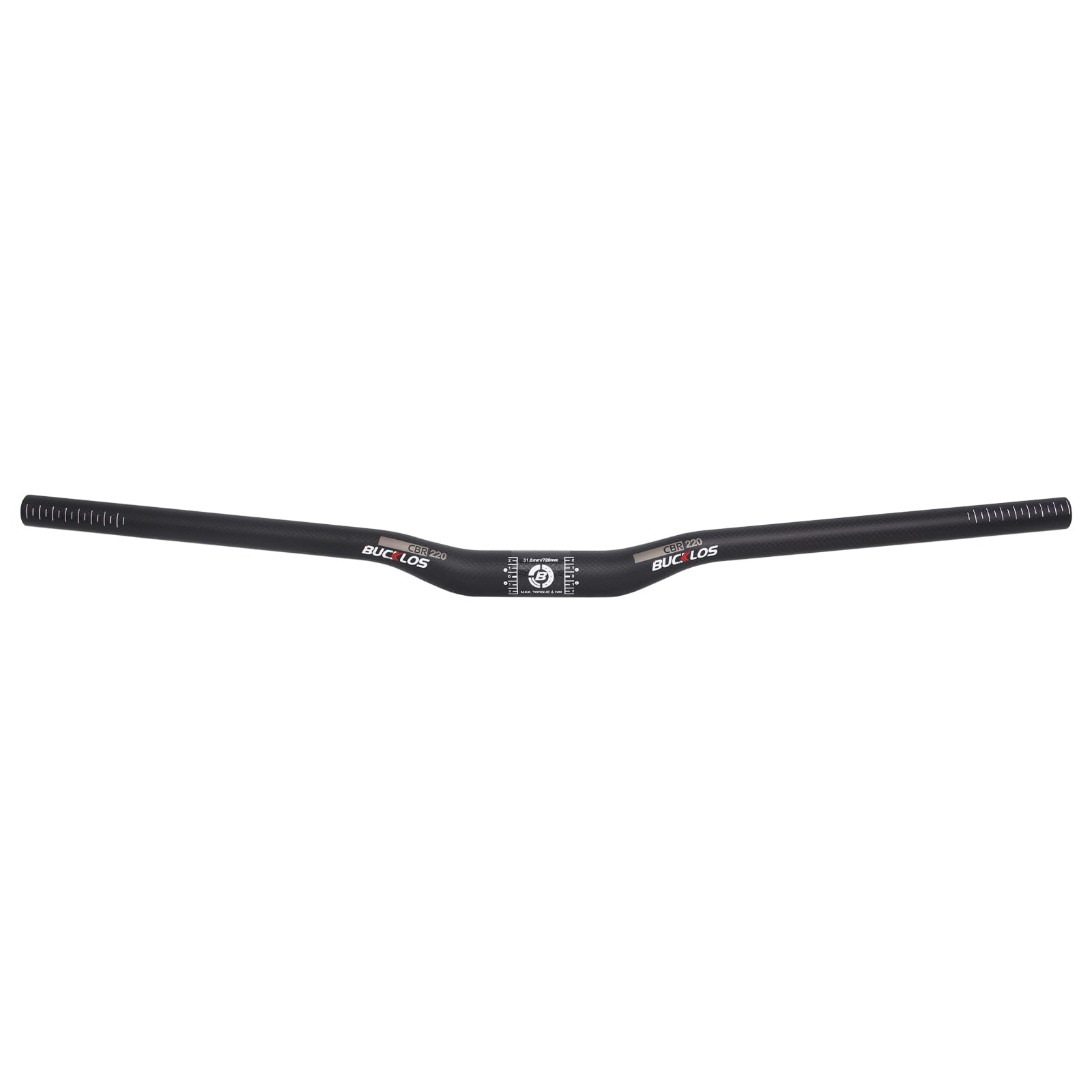 BUCKLOS Mountain Bike Handlebars 31.8mm - 660mm - riser MTB Handlebar