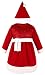 Lilax Little Girls' Sparkle Holiday Christmas Santa Red Dress with Hat