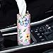 Car Tissues Holder with Facial Tissues - 4 PK - Travel Tissue Tubes Box Container Perfect Fit for Car Cup Holder Car Tissues Cylinder (Pink)